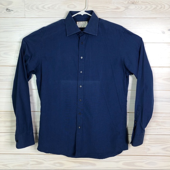 Thomas Pink Shirts Thomas Pink Men Dress Shirt Slim Fit Button Down